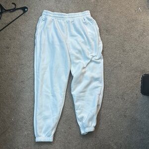 White Jogger Pants